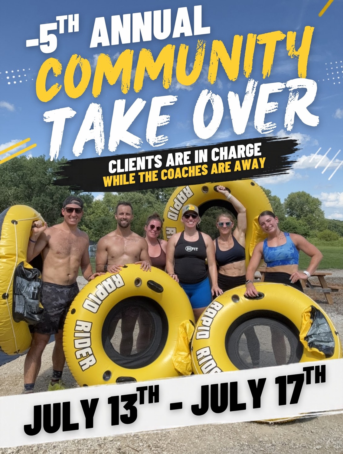 5th Annual Community Take Over — July 13–17